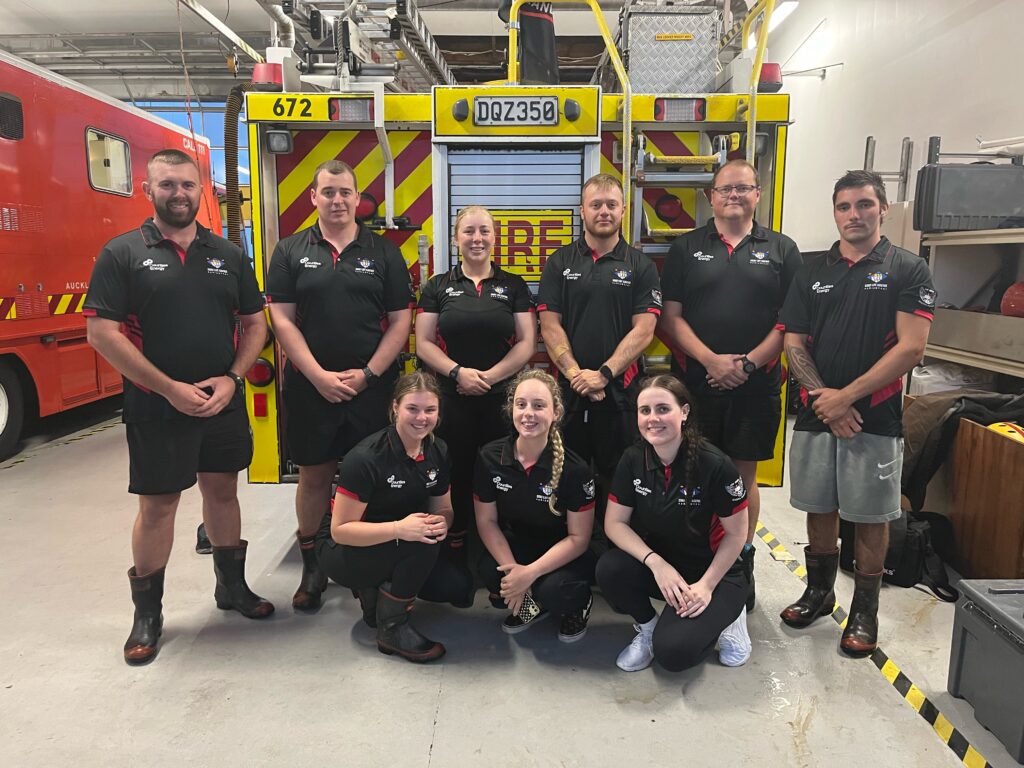 Surf life saving Kariotahi team.